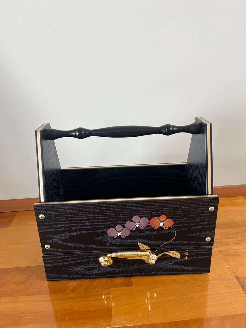 和風小物入れ 引き出し付き 黒 和風小物入れ 引き出し付き 黒 和風小物入れ 引き出し付き 黒