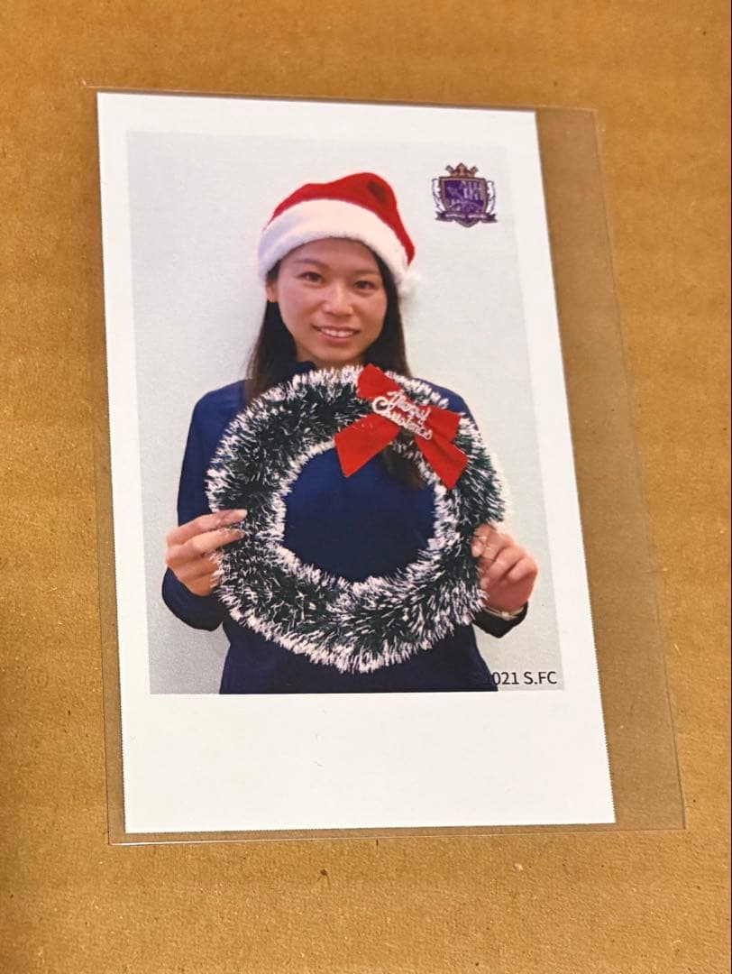 立花葉選手 サンフレッチェ広島レジーナ クリスマスチェキ風カード