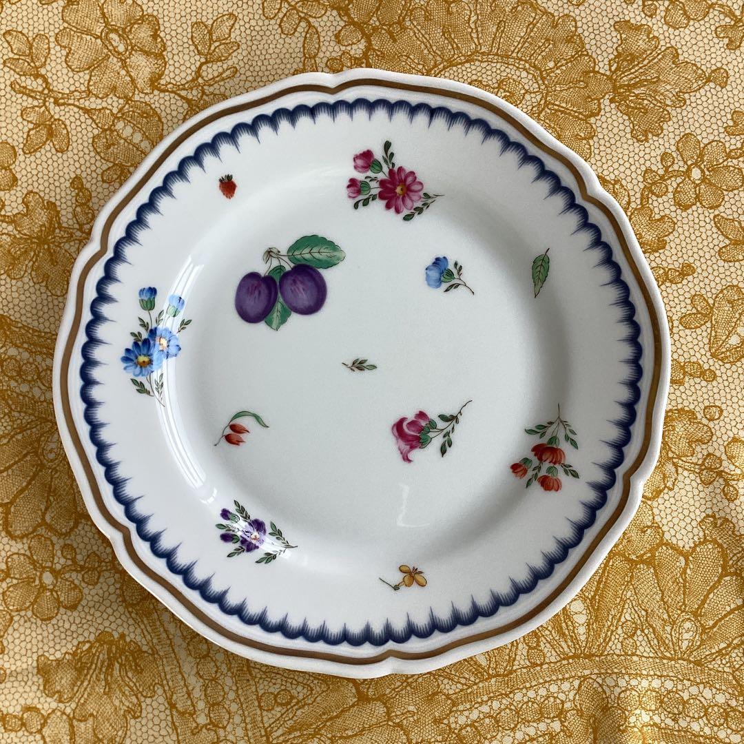 《リチャードジノリイタリアンフルーツ》ケーキ皿20cm 4枚セット