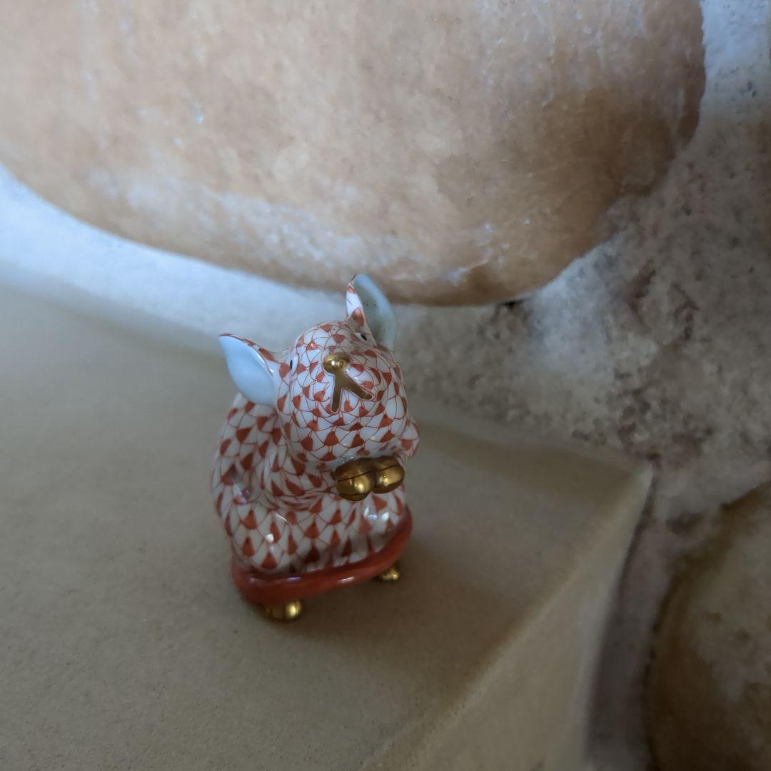 herend hvngary ねずみ 子 陶磁器 - メルカリ