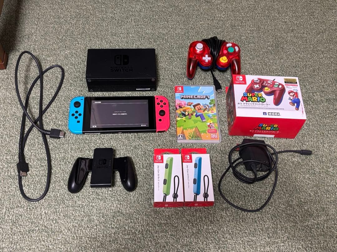 Nintendo switch 本体　完動品　箱無し　おまけ付 Nintendo Switch すぐに遊べるセット 純正アダプタ・ドック付き