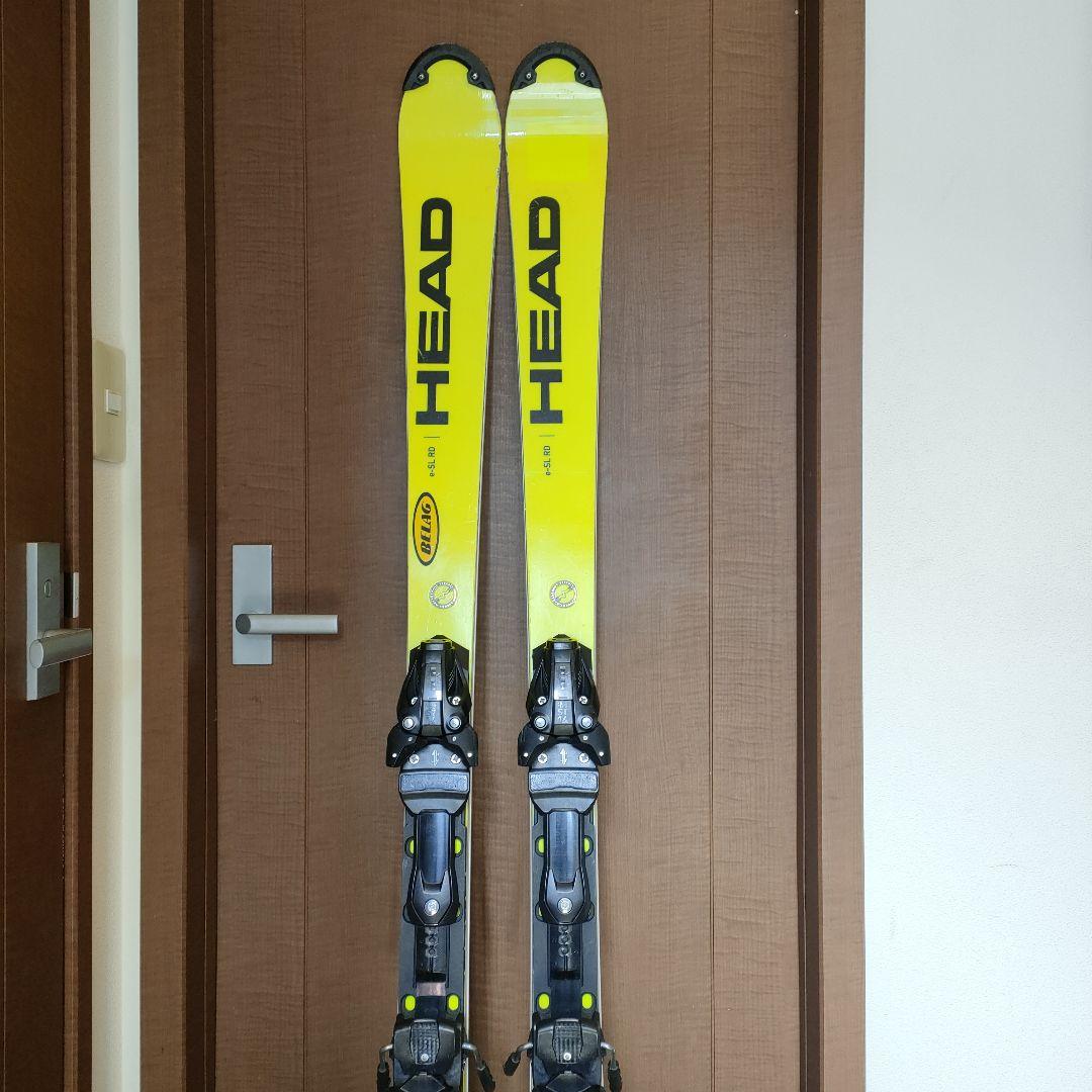 HEAD スキー板 (165cm)イエロー バインディング付き - メルカリ