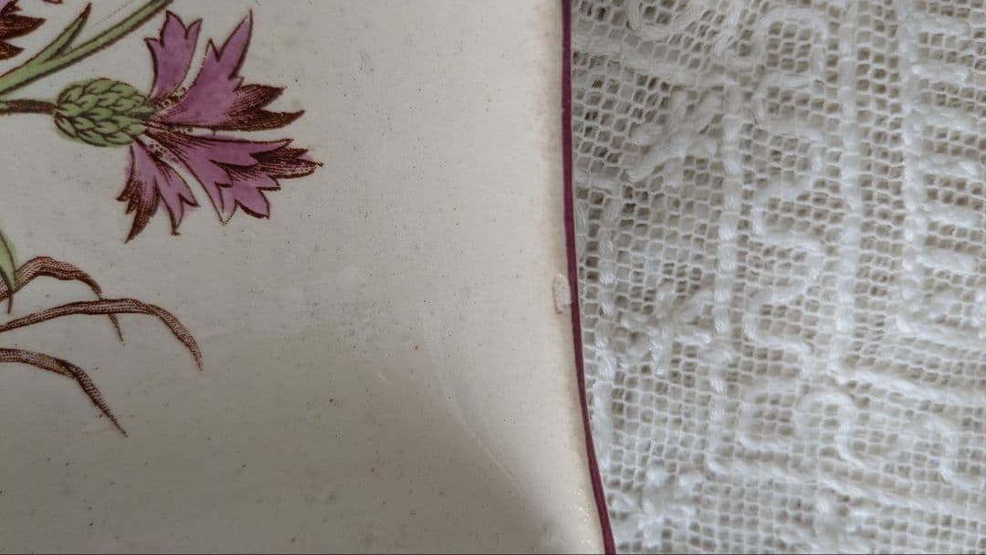 リュネヴィル BLEUET 小さな角皿 プレート フランス - メルカリ