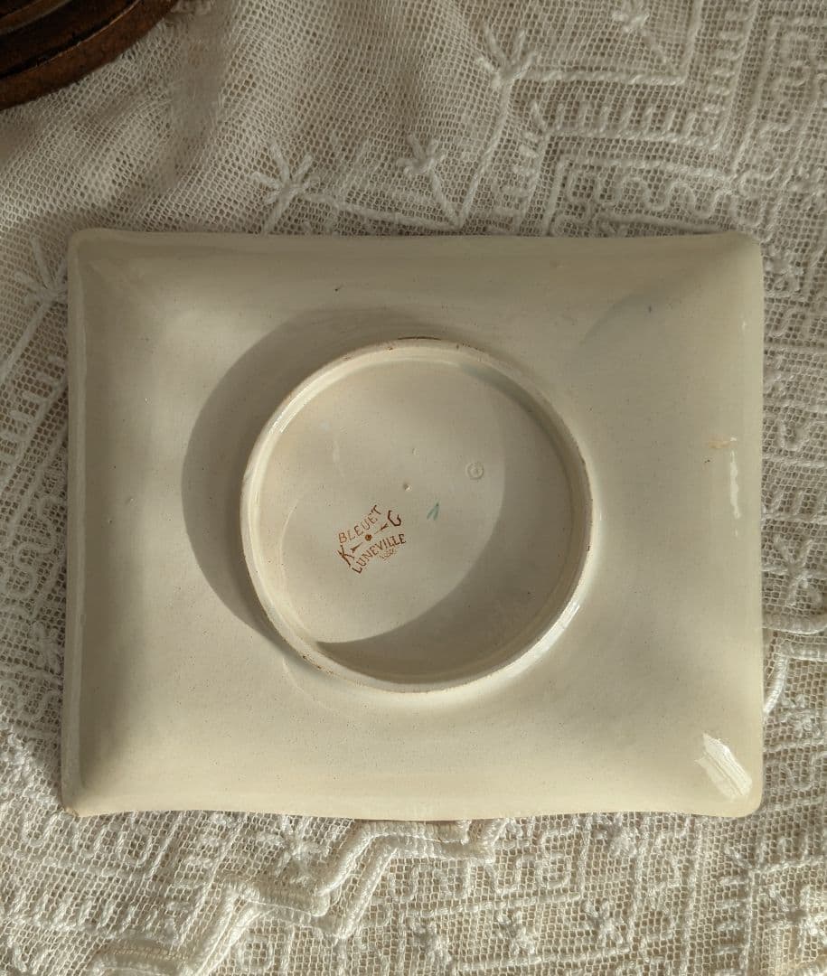 リュネヴィル BLEUET 小さな角皿 プレート フランス - メルカリ