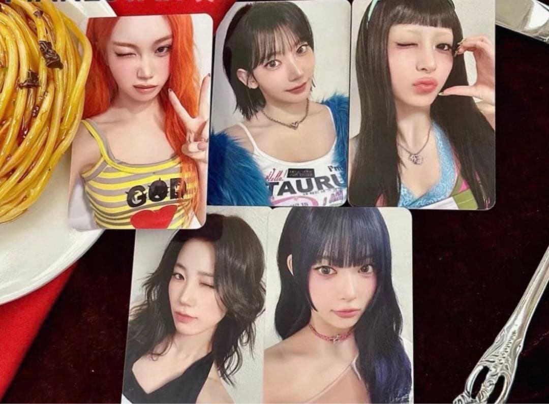 ルセラフィム SPAGHETTI makestar　 ラキドロ　トレカ　五枚 LE SSERAFIM Spaghetti トレカ ラキドロ コンプ 5枚セット - メルカリ