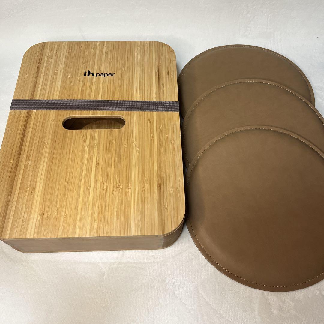 ih  折りたたみ ペーパーロングベンチ IHPAPER 折りたためる紙製ベンチ 折り畳みスツール 手作りペーパー