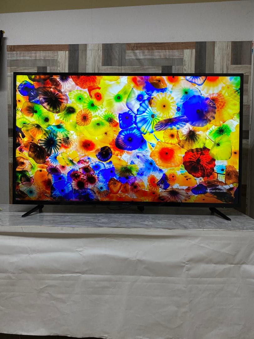 即日受渡❣️送料込3年前購入ジャパンネクスト55型4K目に優しいブルー