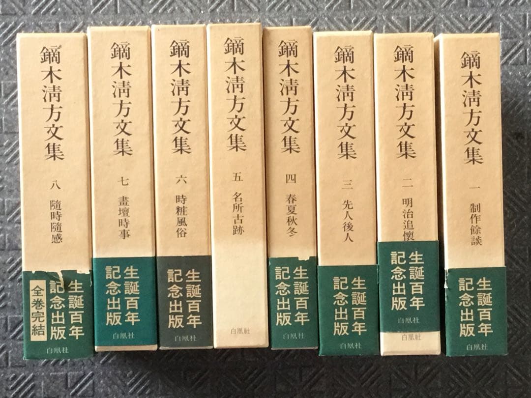 【年始値下】⭕️鏑木清方文集 全8巻揃　 生誕百年記念白鳳社刊　函月報付 Yahoo!オークション -「鏑木清方文集」の落札相場・落札価格