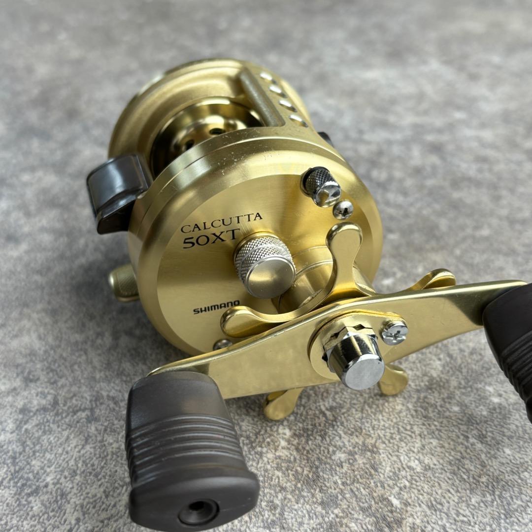 希少】シマノ カルカッタ 50XT 右巻き ベイトフィネス カスタムベース