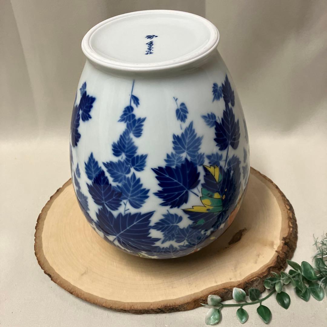 旧ロゴ 香蘭社 花瓶 蔦 つた 花生け オールド香蘭社 レア - メルカリ