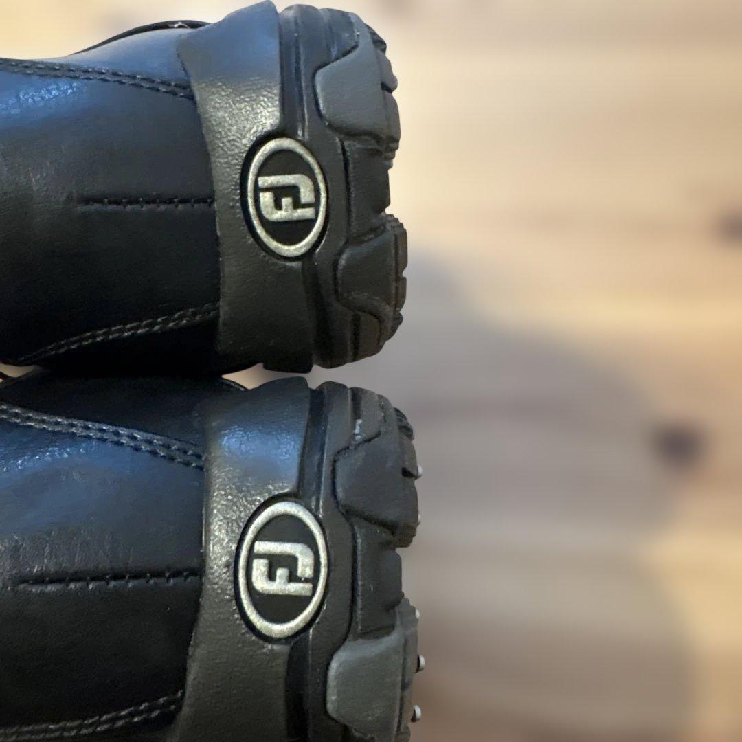 フットジョイ ゴルフシューズ 黒 25cm 防水 ソフトスパイク 軽量