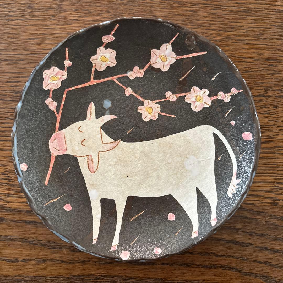 未使用】Makoto Kagoshima 鹿児島睦 太宰府天満宮 御神牛 皿 - メルカリ