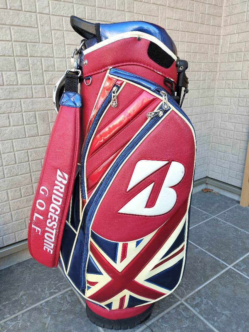 ブリヂストン全英OPモデルUnionJack柄スタンド式キャディバッグ - メルカリ
