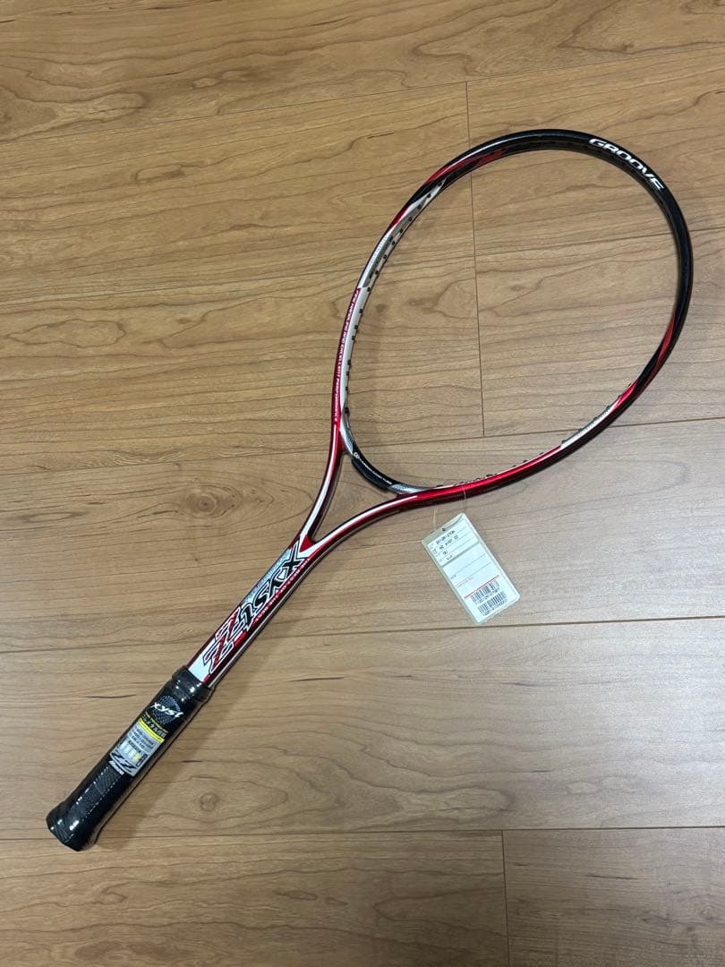 ミズノ　XYST ZZ 軟式テニスラケット 昔懐かし「ミズノ・Xyst（ジスト）ZZ」ソフトテニスラケットを使用