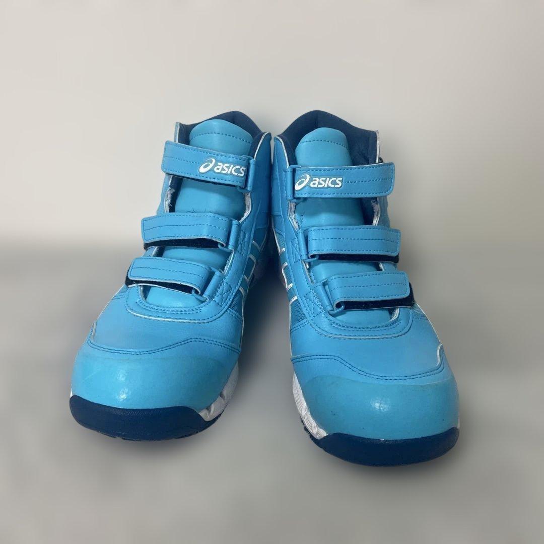 asics 安全靴 JSAA A級 青色 ベルクロ 新品未使用 箱なし - メルカリ