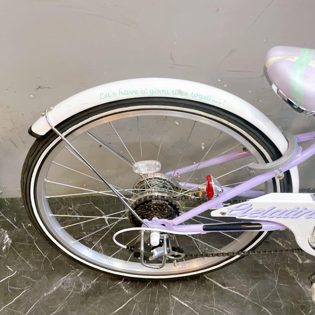 【951】《関西 引き取り》子供用自転車 子供車 gelatina パープル