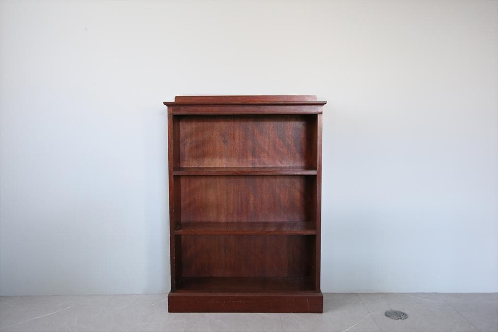 英国アンティーク木製ブックシェルフ/本棚/食器棚/飾り棚/収納ラック