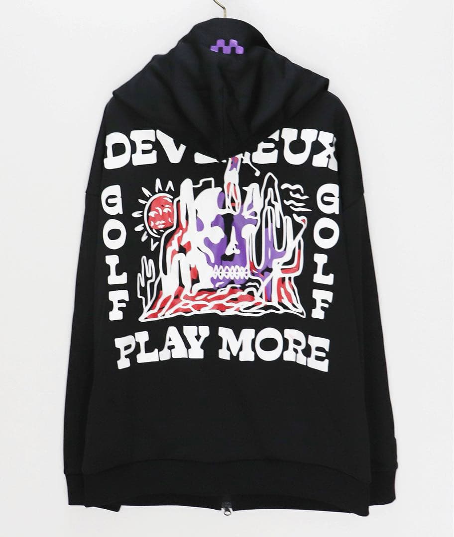 《デヴァローゴルフ》未使用 ジップアップパーカー スウェット ゆったりM