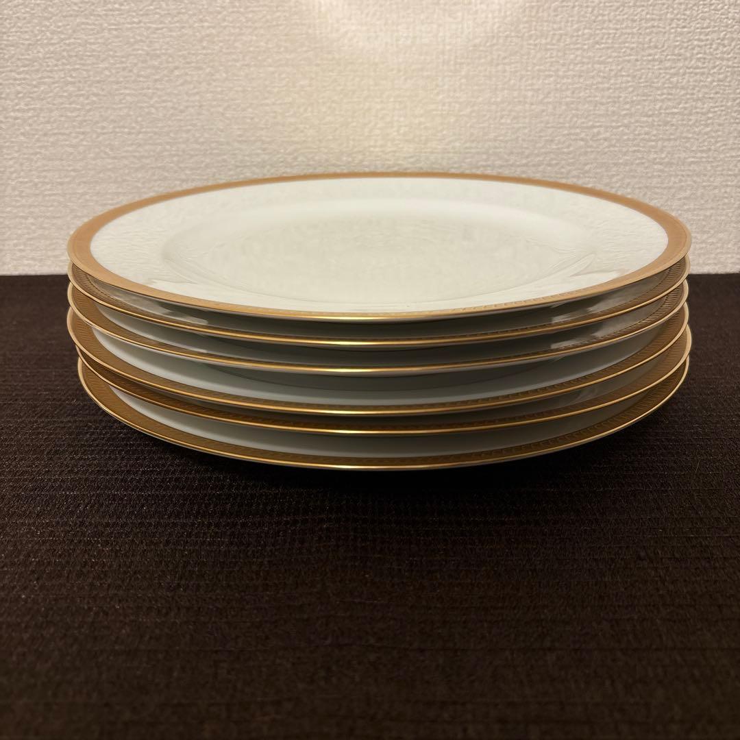 大倉陶園　片葉金蝕　ディナープレート　25.5cm