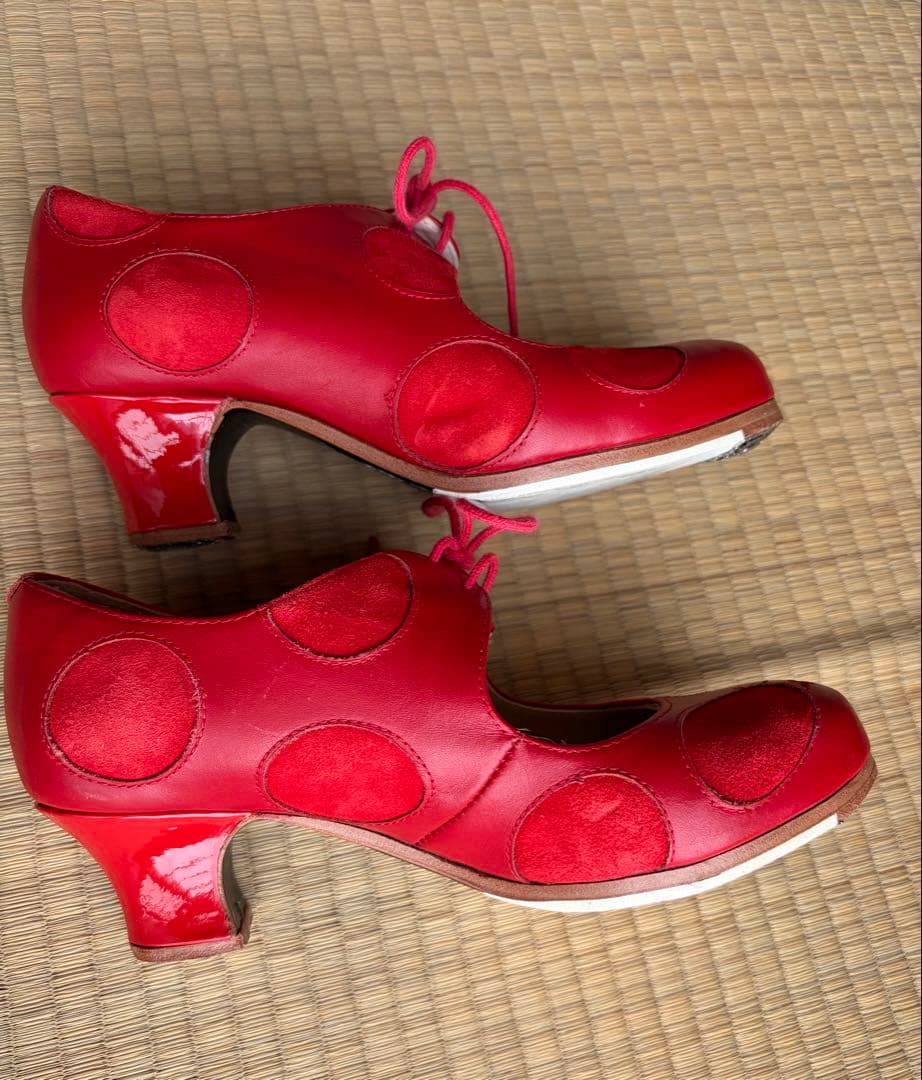 ベゴーニャ セルベラ 赤 フラメンコシューズ 35 - メルカリ