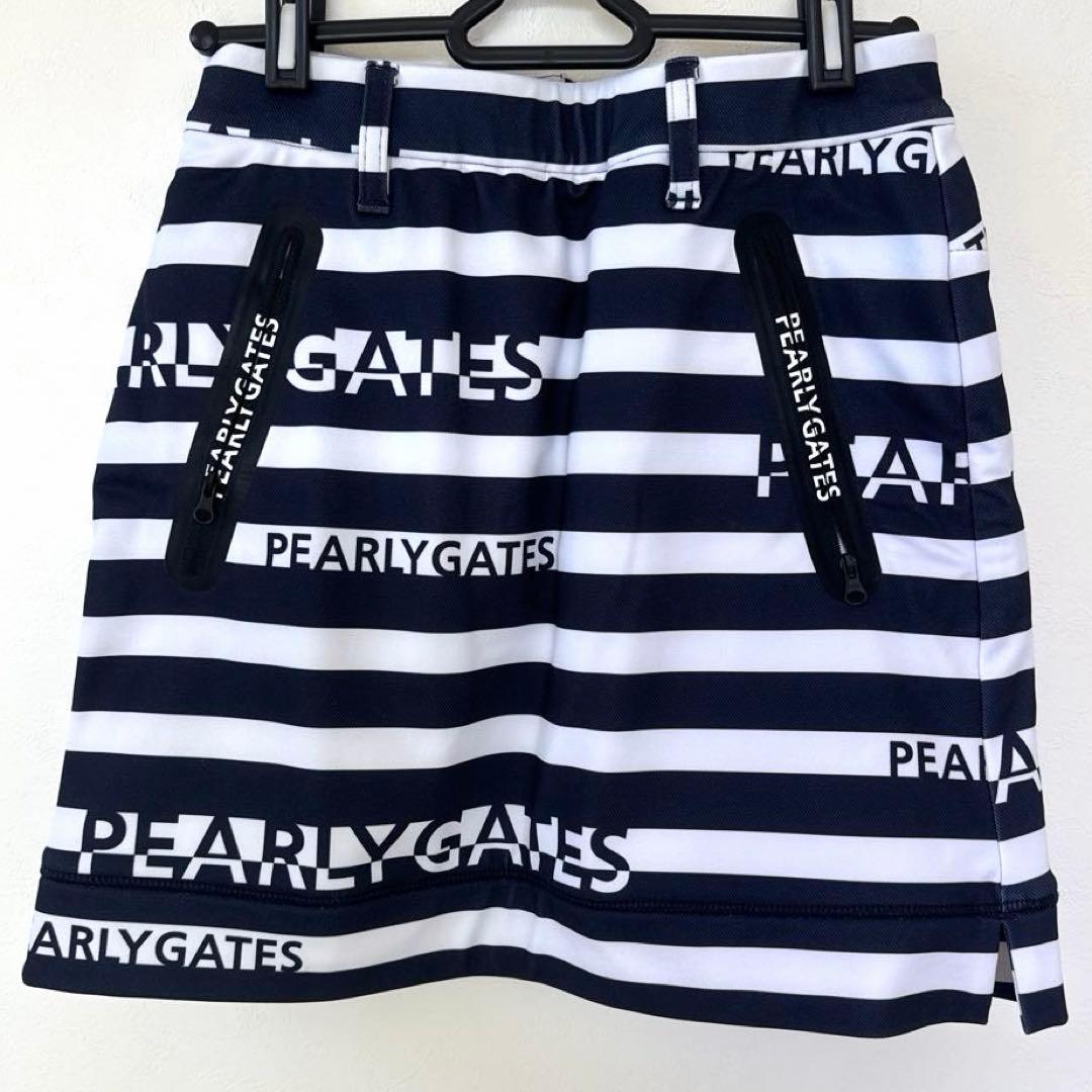 美品】PEARLY GATES ストライプスカート00 - メルカリ