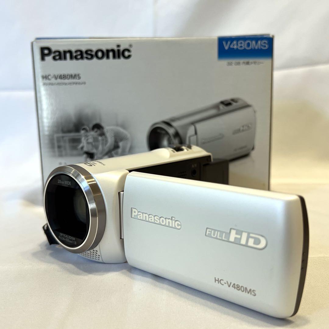 付属品充実 Panasonic HC-V480MS ビデオカメラ バッテリー - メルカリ