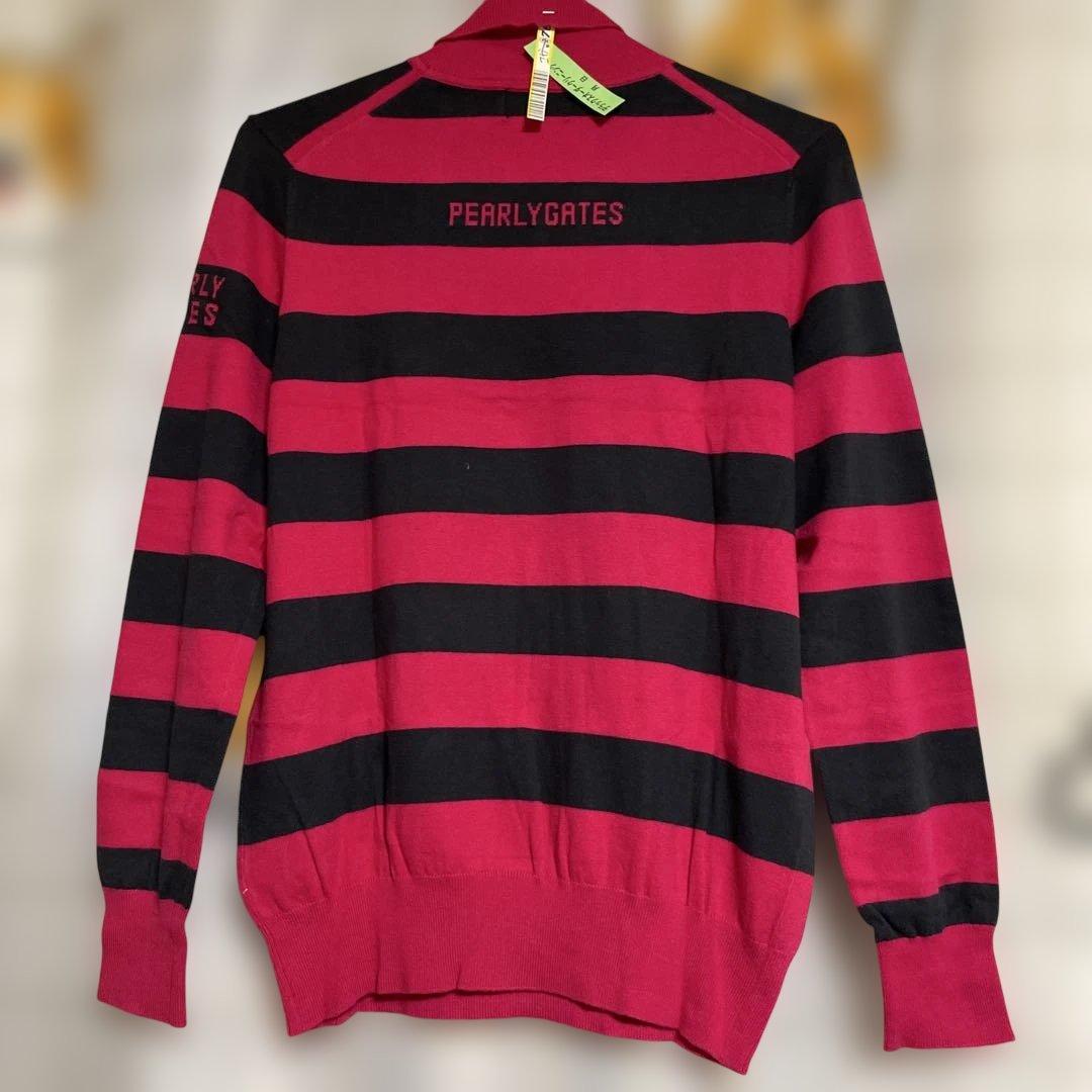 PEARLY GATES ストライプ タートルネック セーター - メルカリ