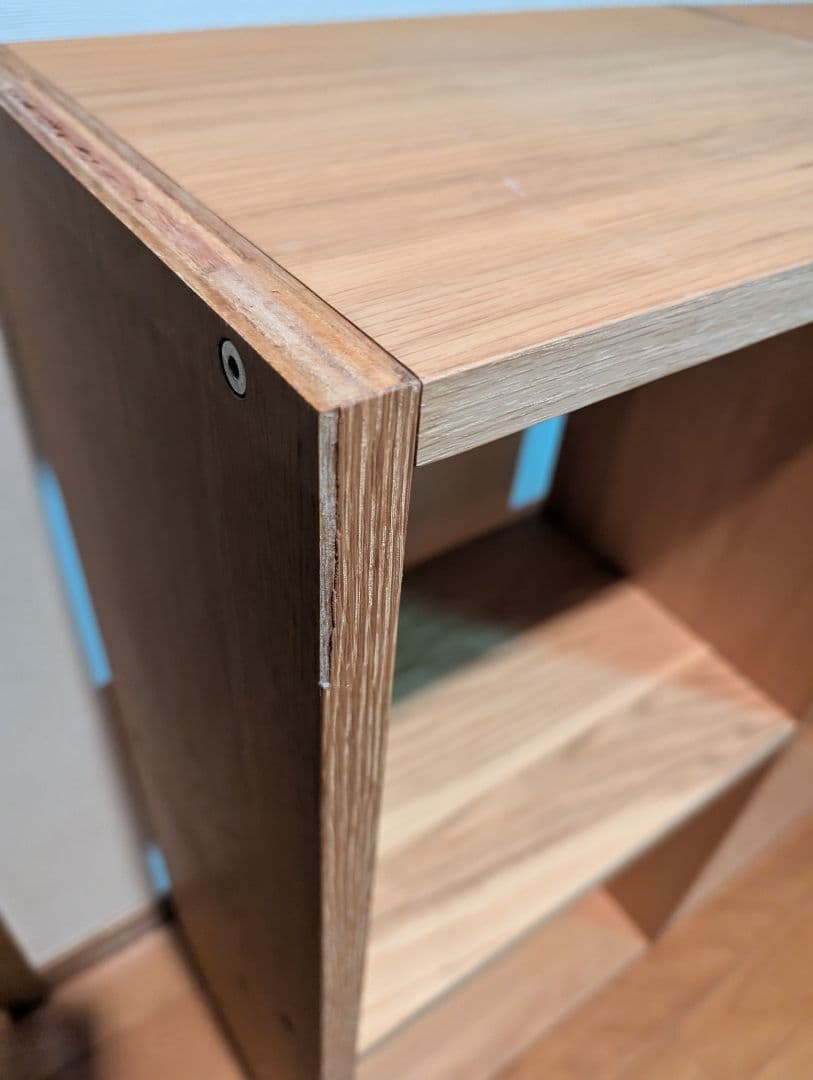 ベ*ー様 《送料込》無印良品 スタッキングシェルフ 2段×3 オーク 棚 木製家