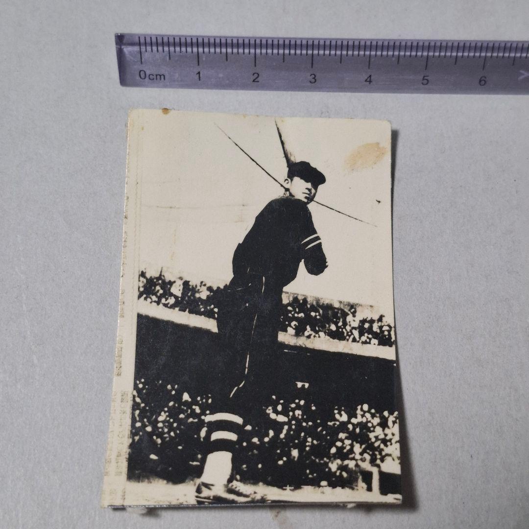 東映フライヤーズ 大下弘 昭和 レトロ 野球 ブロマイド カード 焼け野原に虹を架けた青バット」大下弘 | 野球狂スタヂアム