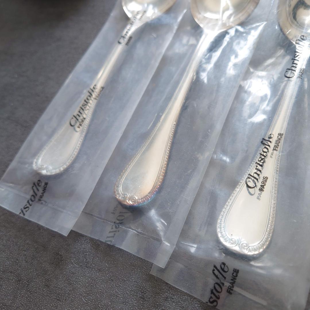 希少 クリストフル マルメゾン 未開封 コンソメスプーン 3点