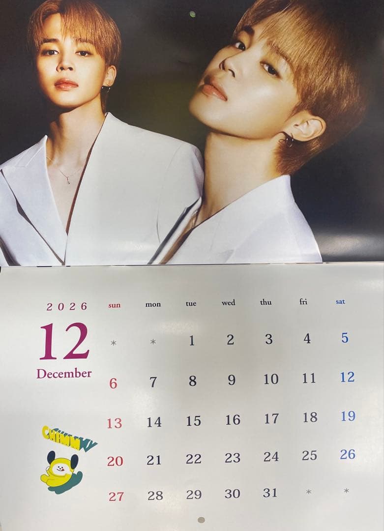 最終値下げ】BTS ジミン 2026年 カレンダー - メルカリ