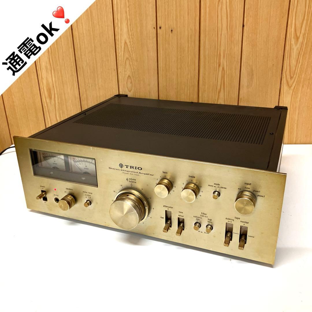 E64 【通電確認済】 TRIO トリオ KA-7500 プリメインアンプ Amazon.co.jp: TRIO トリオ KA-7500 ステレオプリメインアンプ : 家電