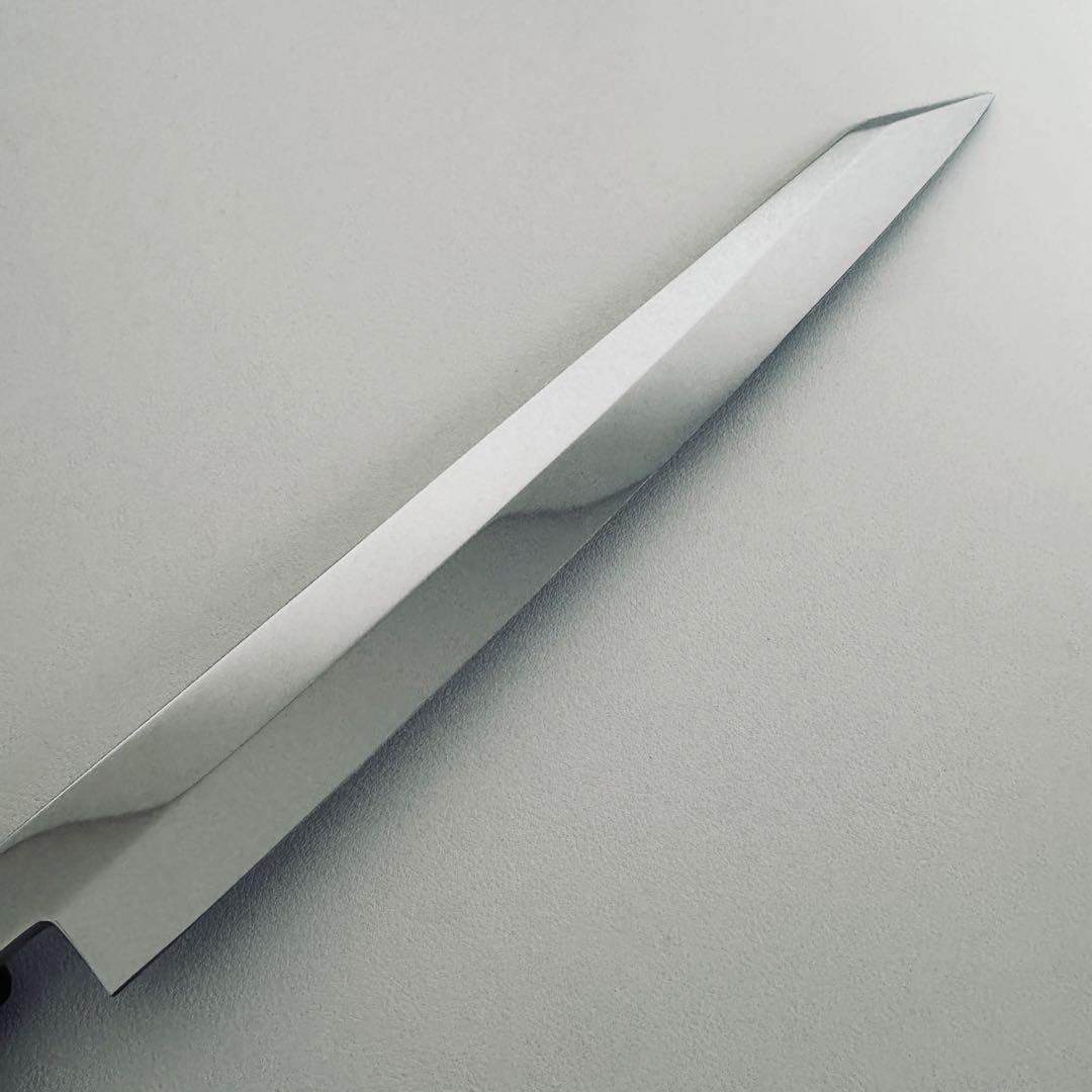 270mm 切付柳刃包丁 鏡面 黒檀八角柄 刺身包丁 全鋼 和包丁【鞘付き