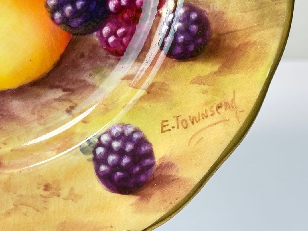 ロイヤル ウースター ペインテッド フルーツ プレートR7112332 - メルカリ