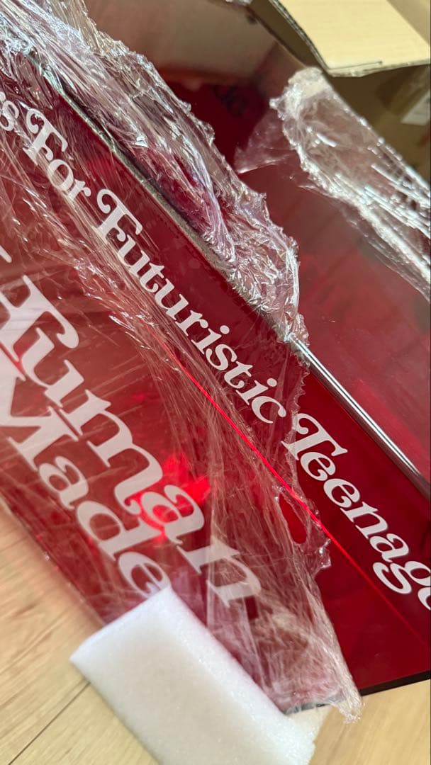 小物入れ HUMAN MADE GDC ACRYLIC FILE BOX \"Red\"