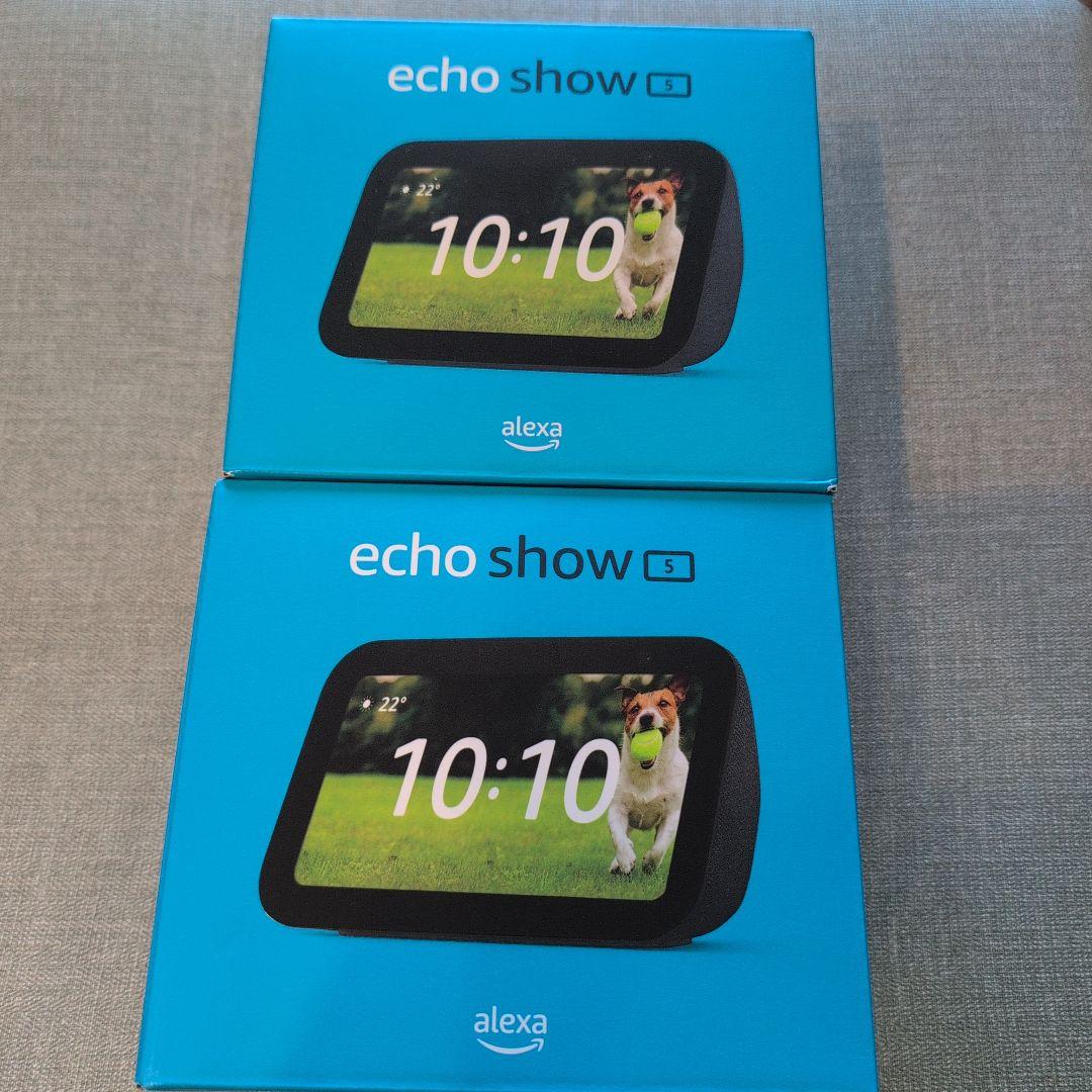 Amazon echo show 5 第3世代 チャコール 2台セット - メルカリ