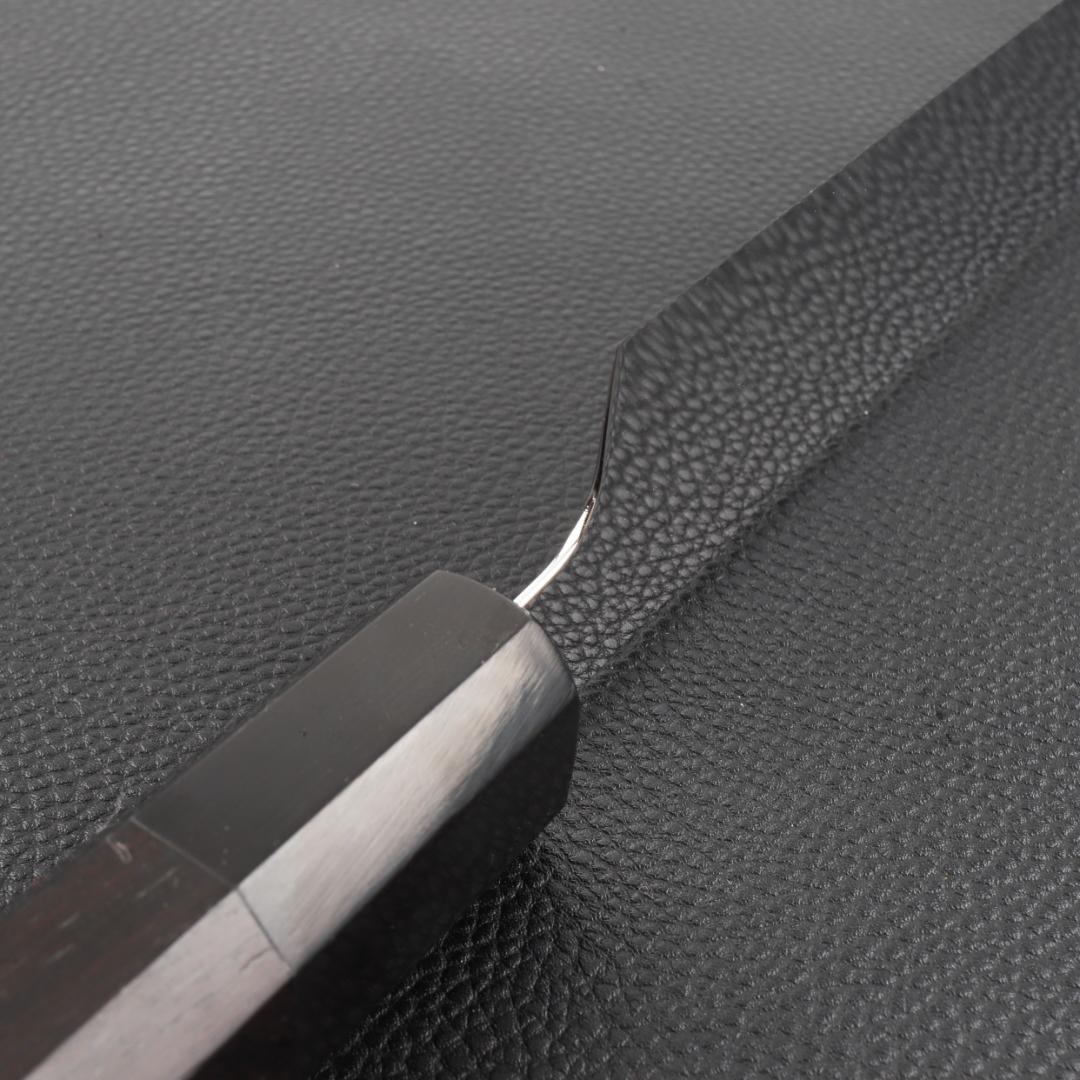 11111フグ引 柳刃包丁 尺寸 鏡面仕上げ 刃は究極の切れ味 黒檀黒