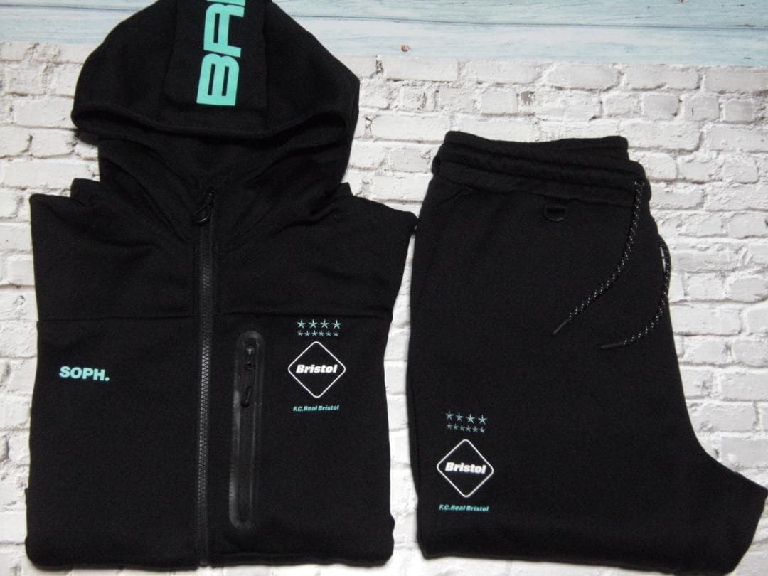 FCRB POLARTEC POWER STRETCH 上下セットMティファニー 希少 超美品 FCRBポーラーテックパワーストレッチ セットアップ