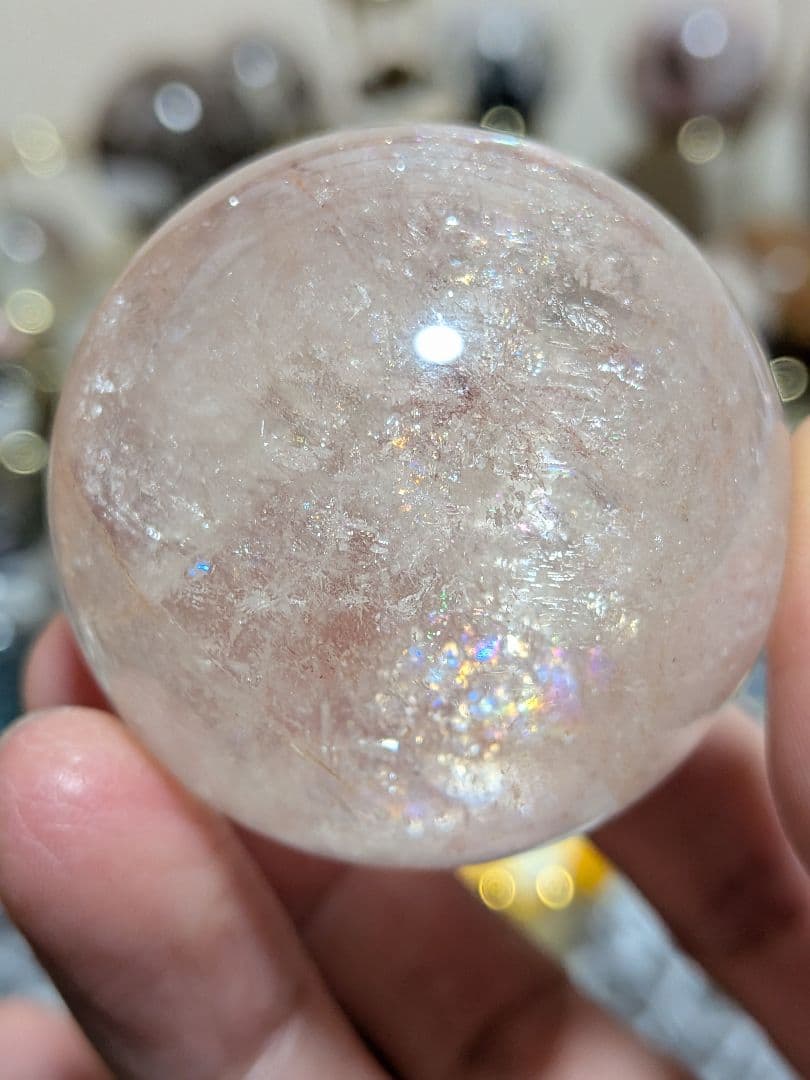 ぽわ☆アゼツライト☆ピンクアゼツライト☆高品質☆希少☆台座つき☆