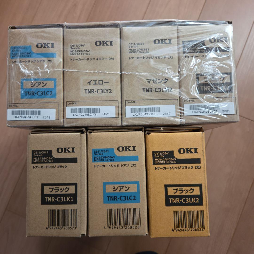 OKI C811/C841 トナーカートリッジ 4本セットプラス3本 - メルカリ