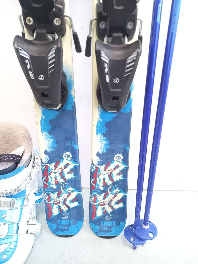 K2 ジュニアスキー3点セット 板124cm ブーツ21.5cm