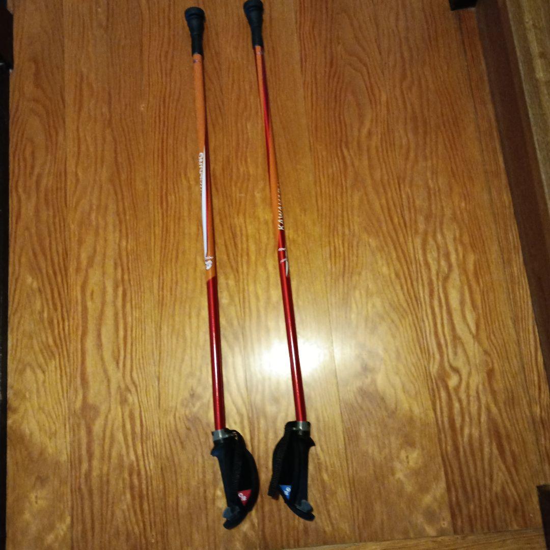 カワハラウォーキング/カワハラポール /赤 - メルカリ