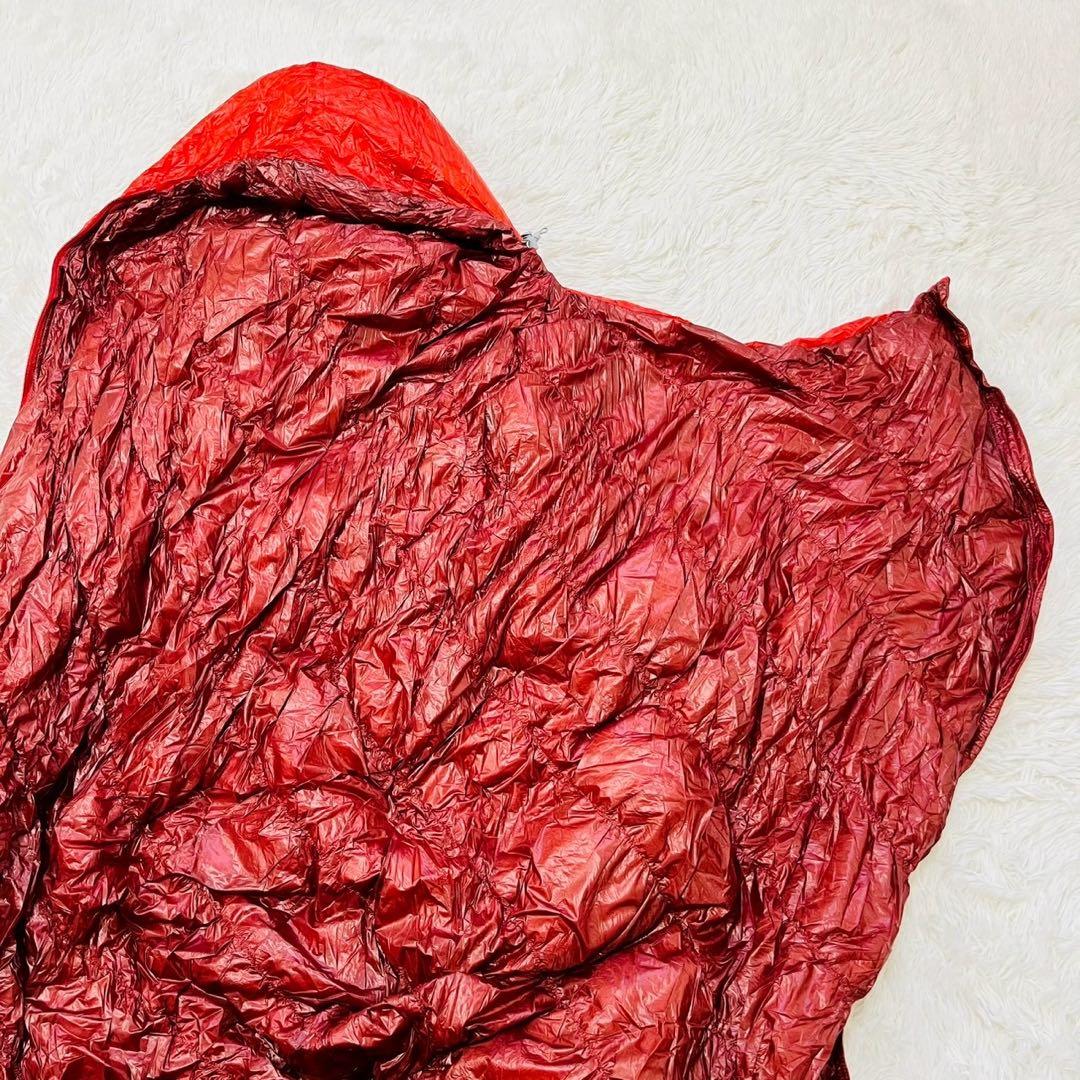 モンベル シームレス ダウンハガー800 #3 R/ZIP レッド 保存袋あり