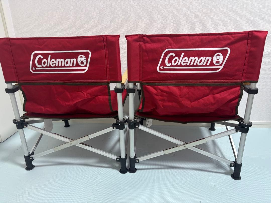 コールマン ツーウェイキャプテンチェア （レッド） 2脚セット - メルカリ