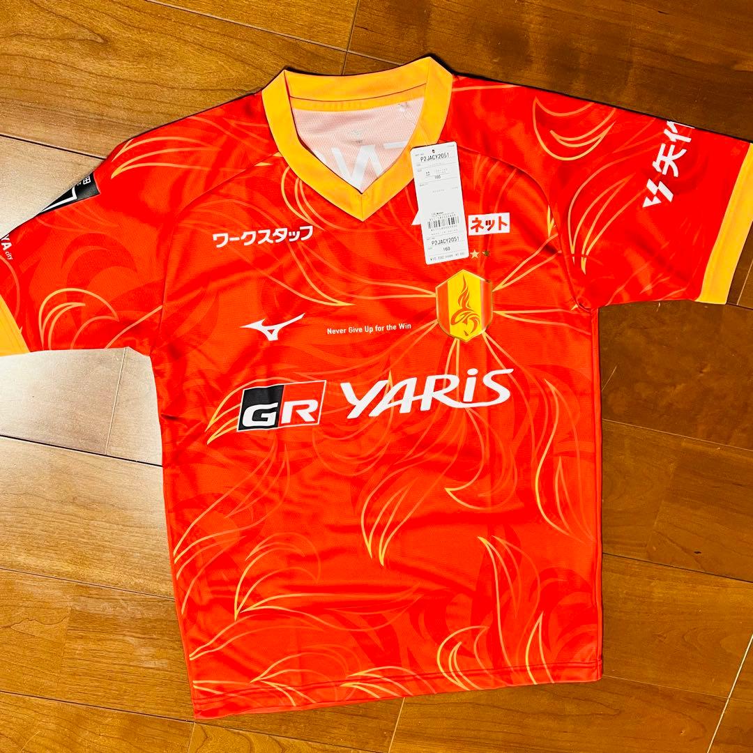 名古屋グランパスユニフォーム160cm新品未使用 MIZUNO 名古屋グランパス 2025 ユニフォーム ホーム 半袖 レプリカ #10