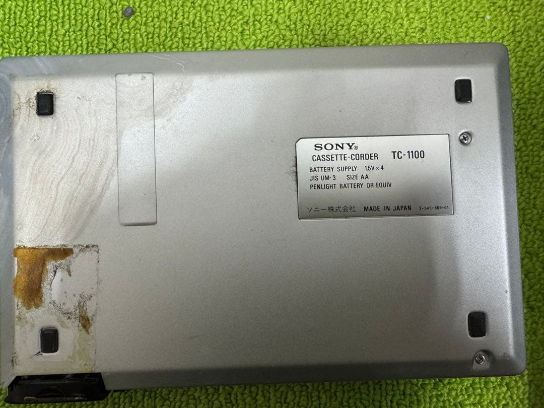 ジャンク SONY TC-1100 カセットプレーヤー - メルカリ