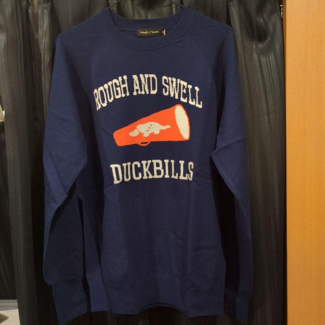 「新品」rough & swell Mサイズ セーター　ネイビー ROUGH&SWELL ラフアンドスウェル ニットセーター ネイビー サイズXL