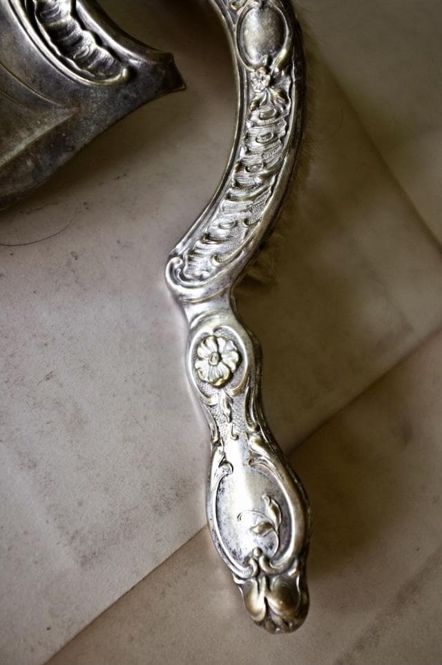 sold france 貝と薔薇とロカイユとロココ的ダストパン＆ブラシセット