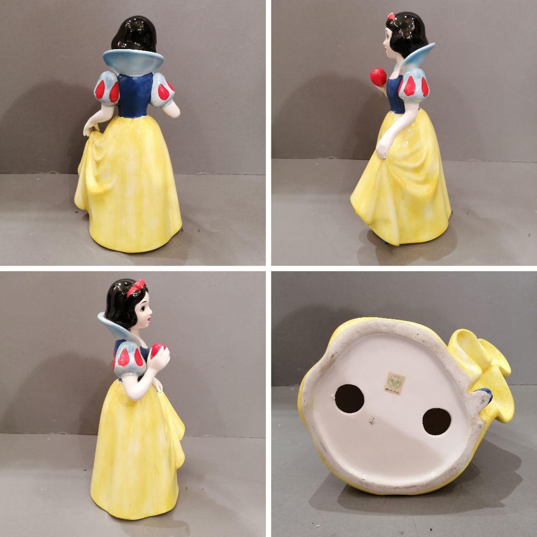 iΦ【 廃盤品 】希少 陶器 ディズニー 白雪姫と七人の小人 置き物