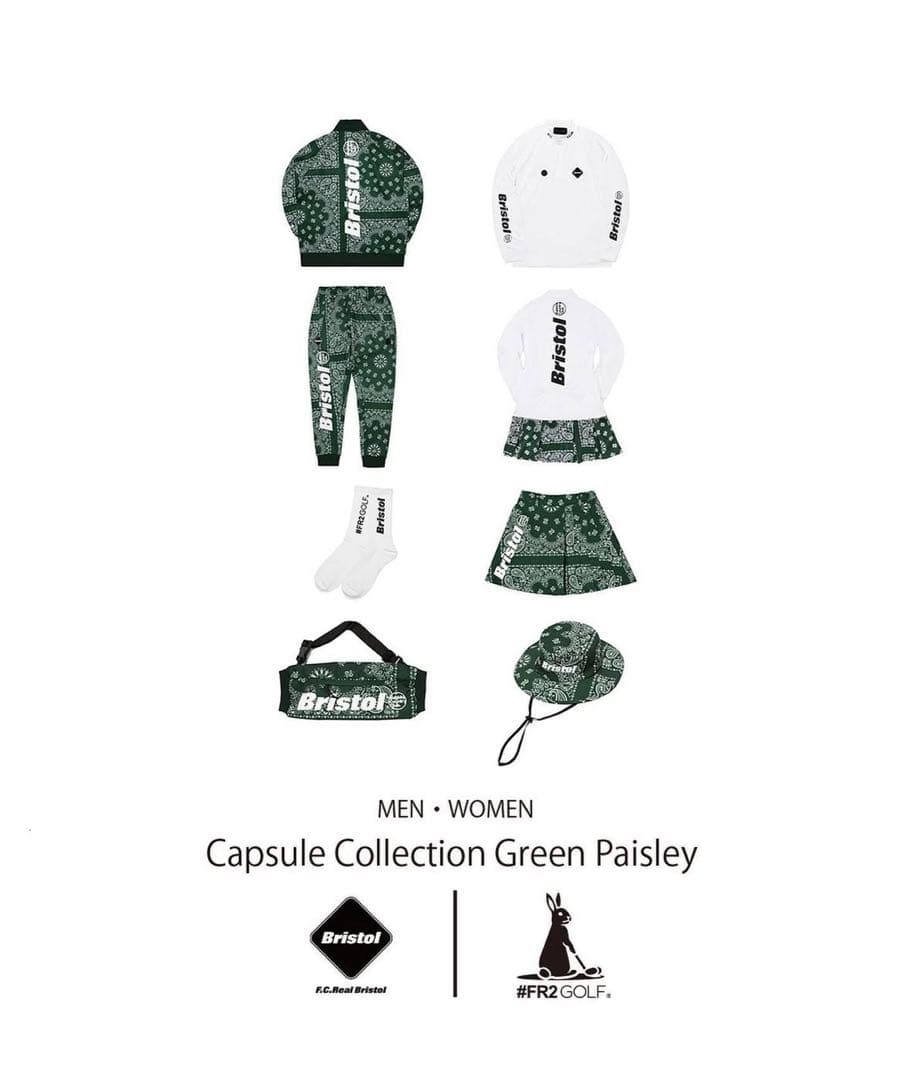 F.C.RealBristol × FR2GOLF ペイズリー ワンピース